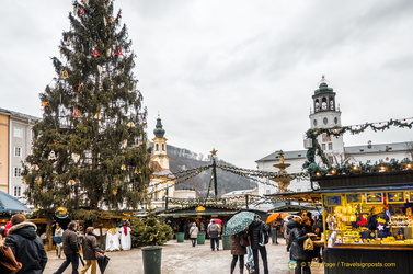Christkindlmarkt on Salzburg Residenzplatz